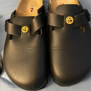 Birkenstock black clogs